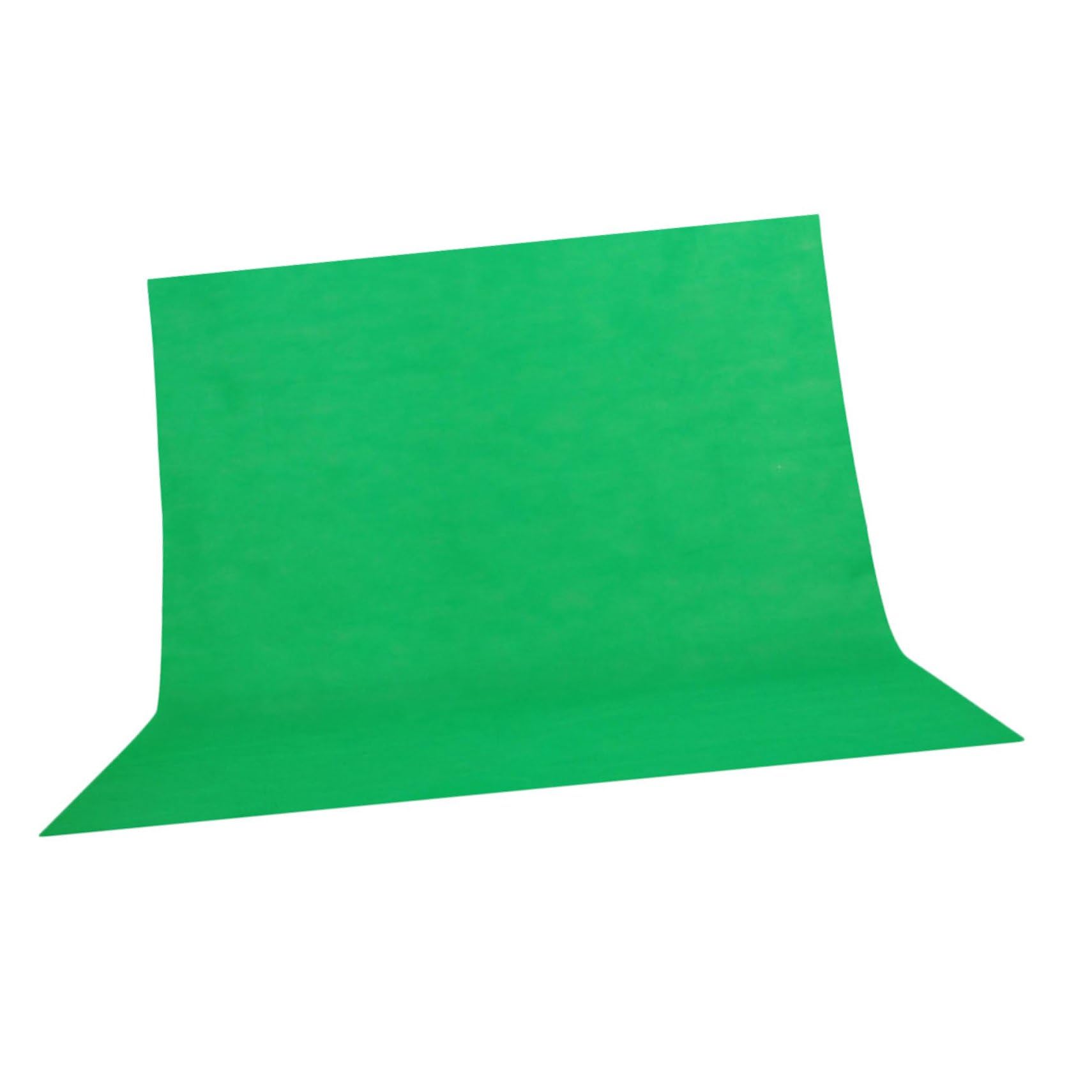 Vaguelly Fondo Soporte para Estudio y Vídeo Educativo Verde para Fotografía de Tela Muselina 2.1x1.6m Lavable
