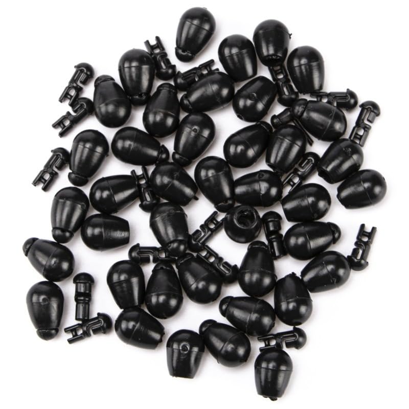 100 piezas cuentas para pesca carpa con cambio rápido miniatura 5