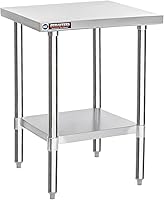 Vista 83 de DuraSteel - Mesa de trabajo de acero inoxidable para alimentos (grado comercial)