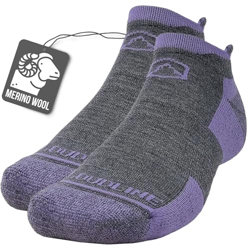Image of CloudLine - Merino Wool Socks for Men and Women - Light Cushion, Anti-Blister & Moisture Wicking Wool Running Socks - 1 Pair