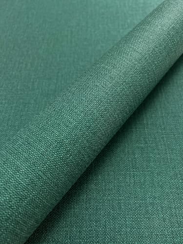 Newroom Carta da Parati Verde Tessuto Non Tessuto Effetto Lino - Moderno Tinta Unita Struttura Tessile per Soggiorno Camera da Letto Cucina