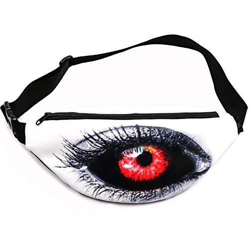 Hüfttaschen Dad Bag MineSha Herren Lustige Bauch Hüfttaschen mit Verstellbaren Gürtel für Reisen Laufen Radfahren Outdoor Sport Taschen (Weiß)