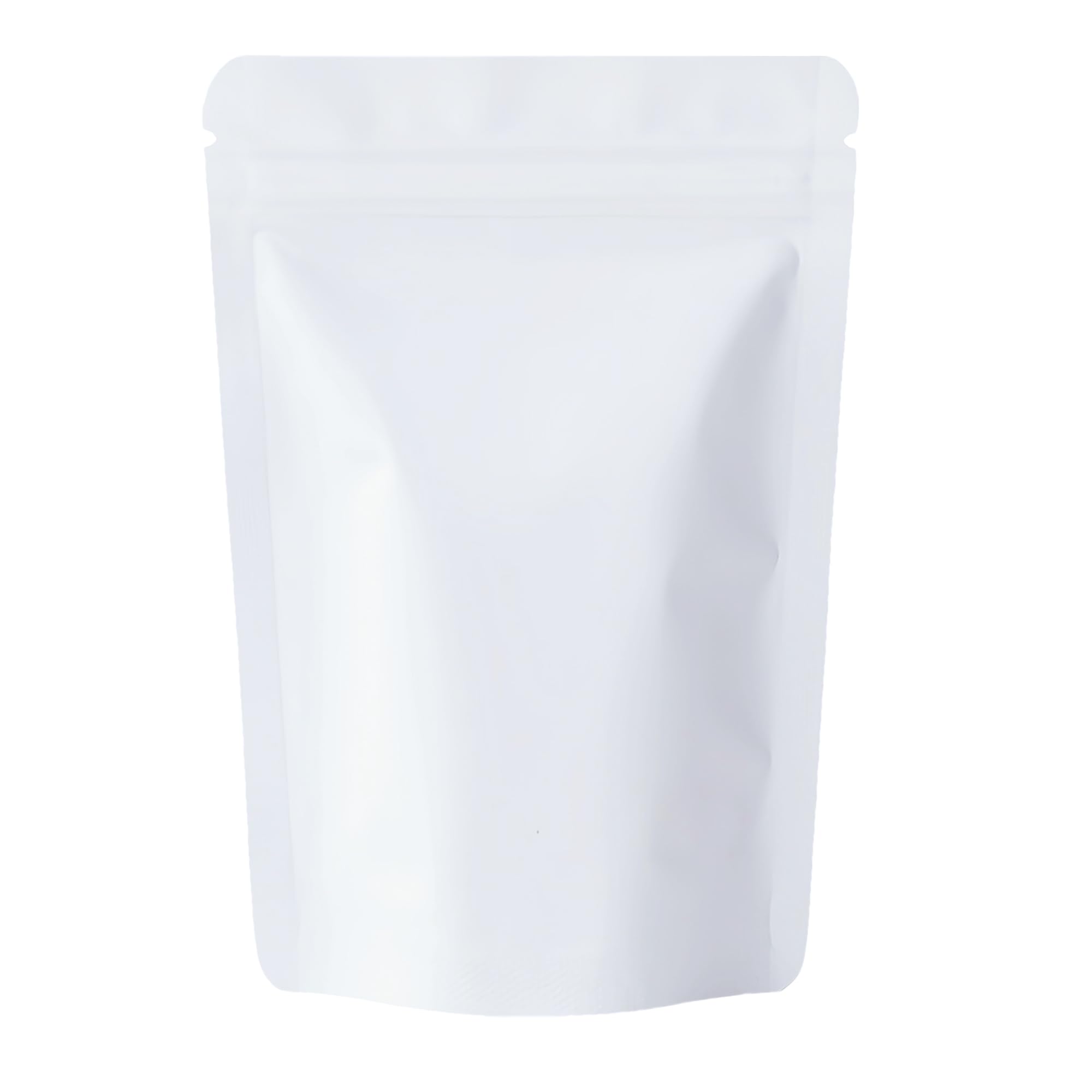 Thivenny White Mylar Bags,50 Pcs Resealable Bags Foil Ziplock Food Bags Zip Seal Stand Up,Smell Proof Bag Sealable,Mylar Bag 3.5 Heat Seal Packaging Baggies For Food Storage (, 12X20cm - 50Pcs)