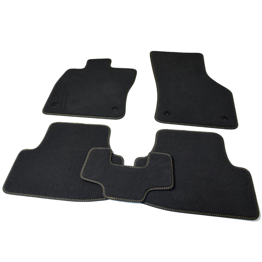 Car Floor Mats for Audi A3 2022-2026 (8Y) 5 PCS,MHEV Only,Blue Edge