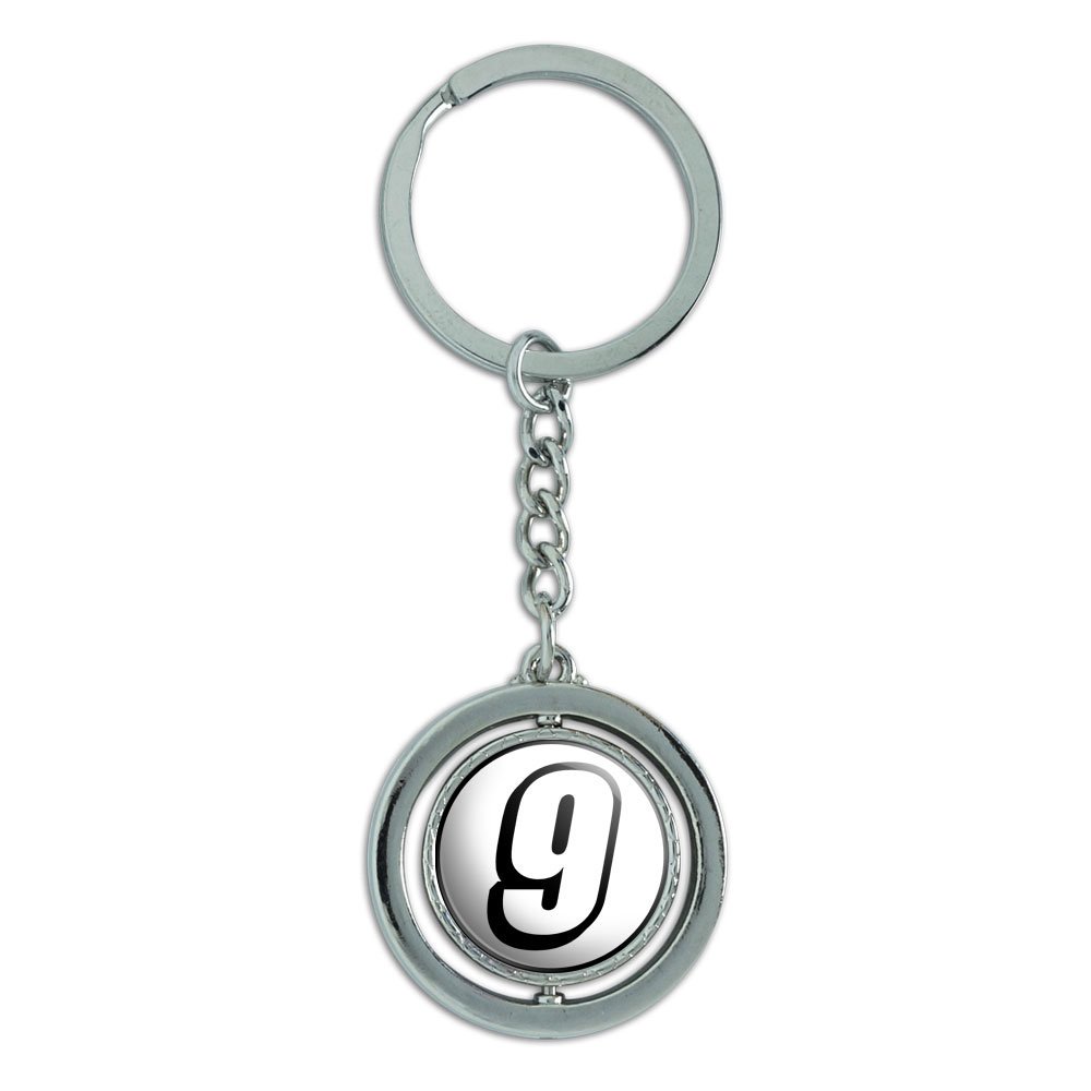 キーリング9 Amazon.com: GRAPHICS & MORE 9 Number Nine Spinning Round Metal Key