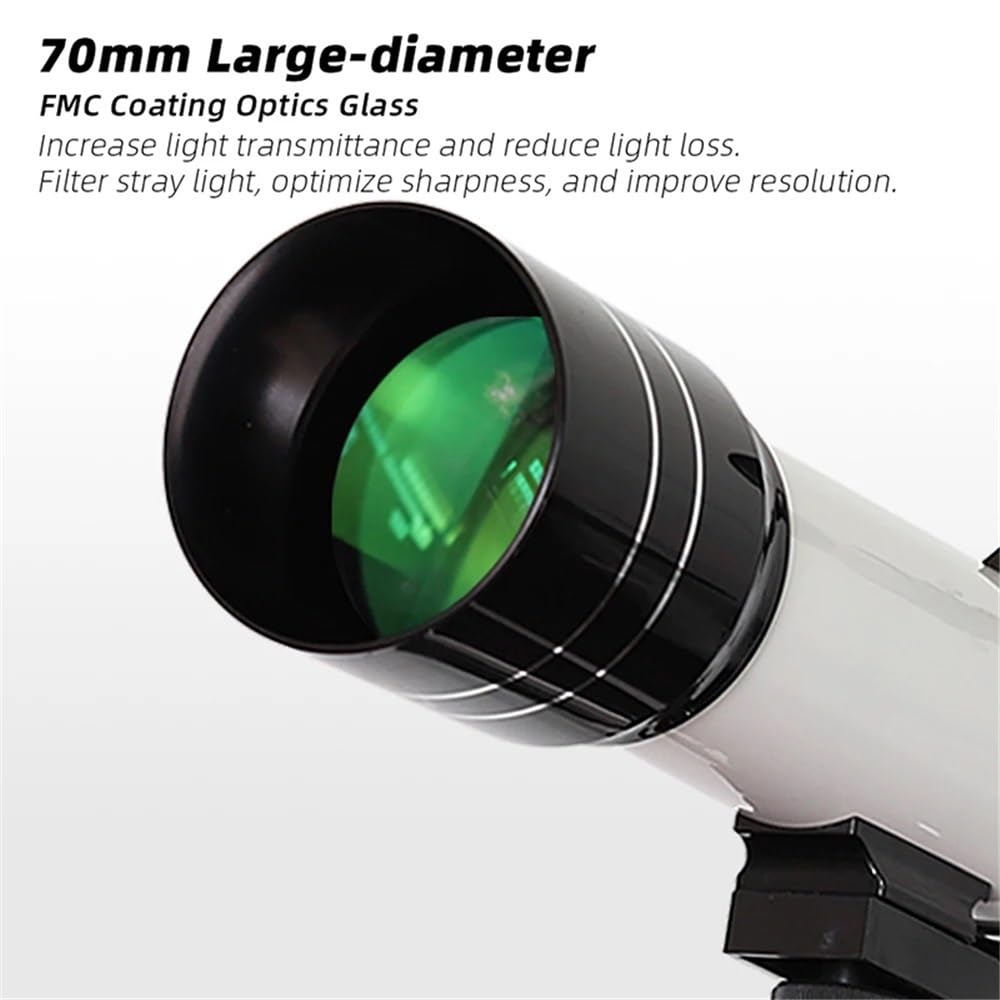 Accessoires pour télescopes Télescope 200X Ouverture 70 mm Longueur focale 400 mm Bonne portée avec trépied Oculaire pour télescope