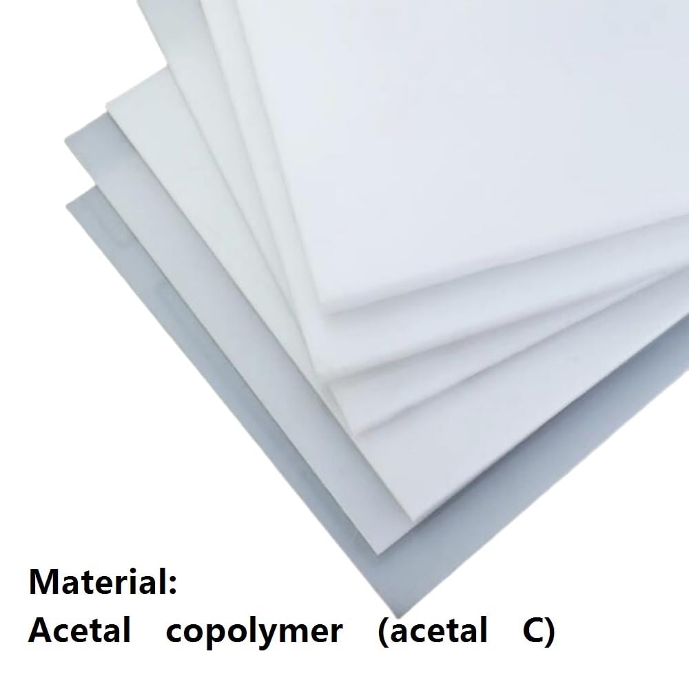 1 szt. Arkusz z kopolimeru acetalowego POM Kwadratowy prostokątny Grubość 3-60 mm Wielokolorowy CNC(White,50x200x300mm)