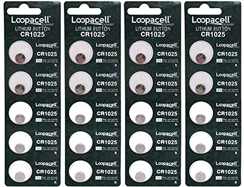 20 Loopacell Cr1025 Dl1025 Ecr1025 5033Lc 3 Volt Lithium Button Cell Battery #TOP11