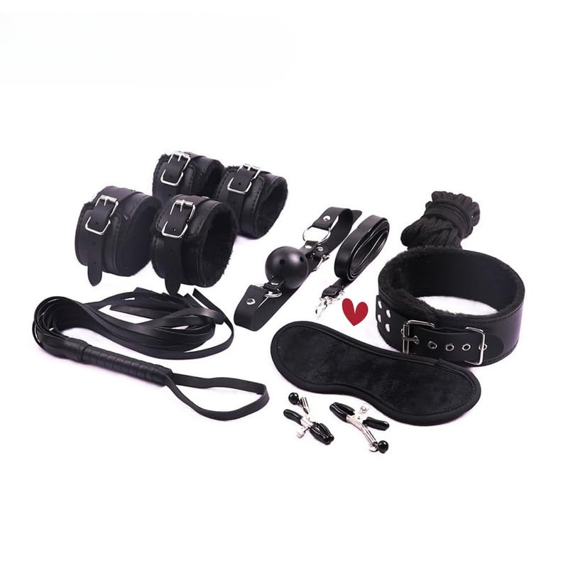 Accessoires formation de yoga noir pack de 8 avec taille réglable