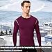 SPVISE Wind Red Men's Thermal Underwear Long Sleeve Shirt Winter Warm Workout Running Tops Cold Weather Base Layer Undershirt