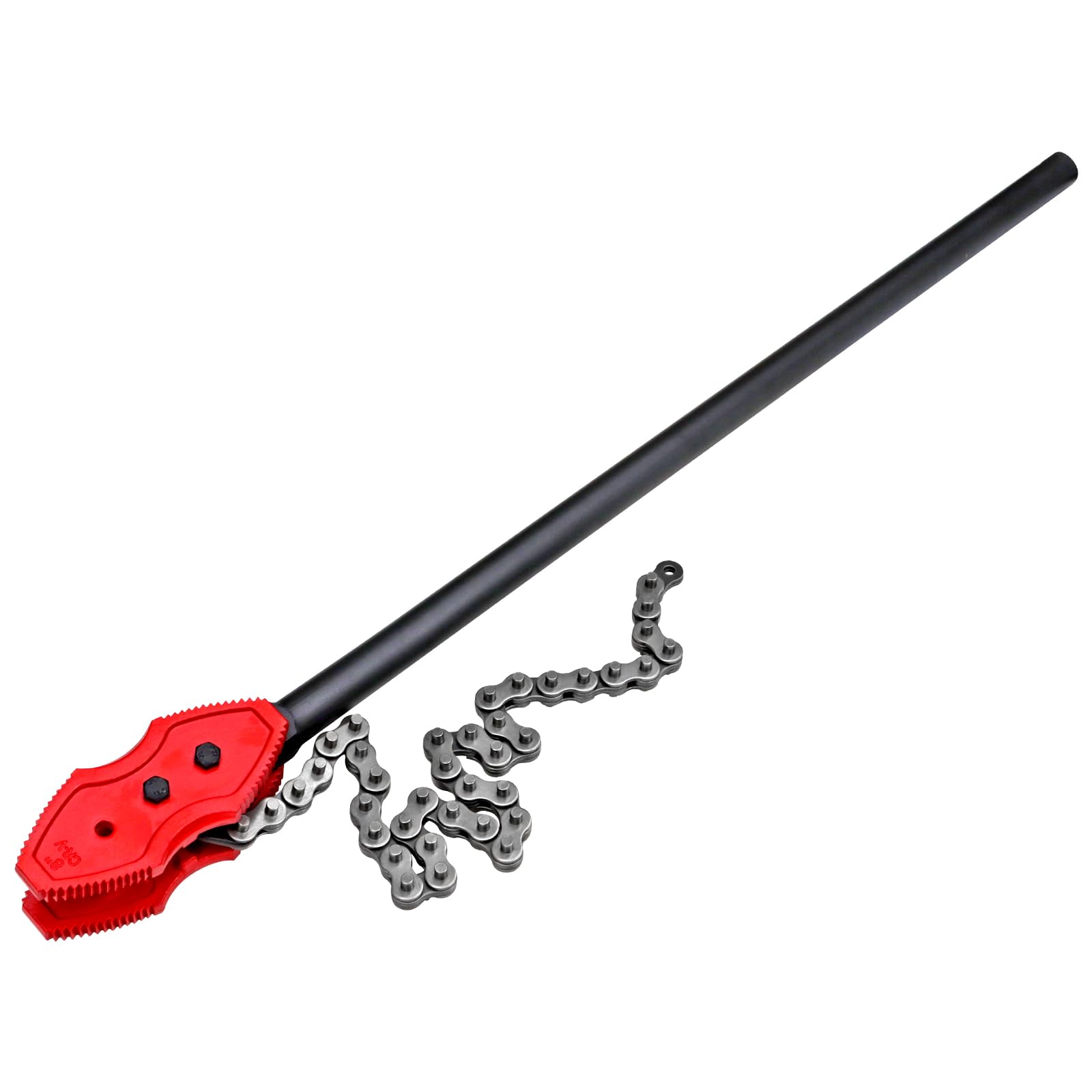 View 1 of ** PARTS ONLY HEAD IS BROKE OFF UNKNOWN, FUNCTIONAL, OR CAN BE FIXED*
KARRYTON 50" Chain Pipe Wrench