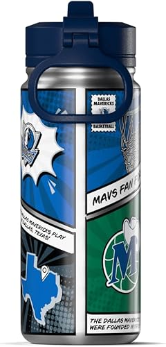 Miniatura 89 de Hydrapeak x NBA Los Angeles Lakers Botella de agua de 591 ml de acero inoxidable, botella deportiva con doble pared aislada con licencia oficial,