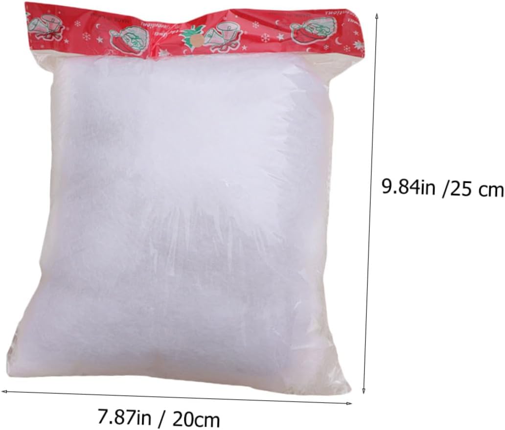 Christmas Artificial Snow Fake Snow Decor 2 Bags Festive Indoor Decorative for Holiday Party Scene Setup