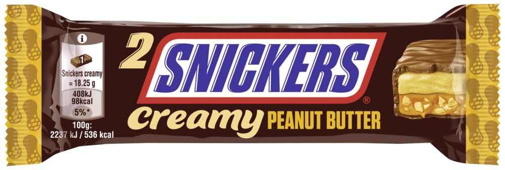 Multipack Snickers Creamy Peanut Butter - 4 x 24 x 36,5g = 96 Stück - Karton Einzelpreis bei diesem Multipack = 14,49 € - Ein Händlerangebot von FISGUS® by krass-shoppen-de