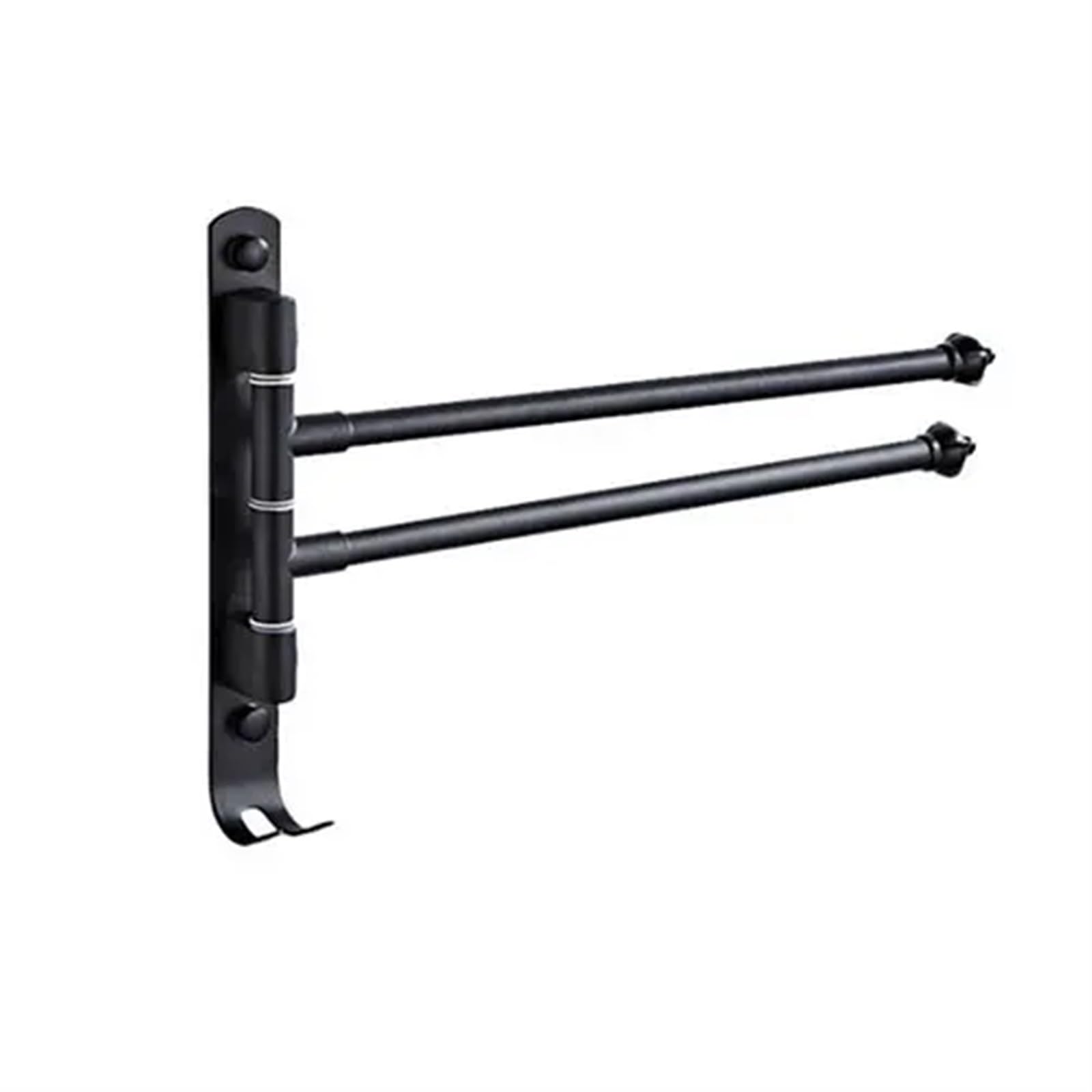 Support de barre pivotant haut de gamme en acier inoxydable noir mat - 8