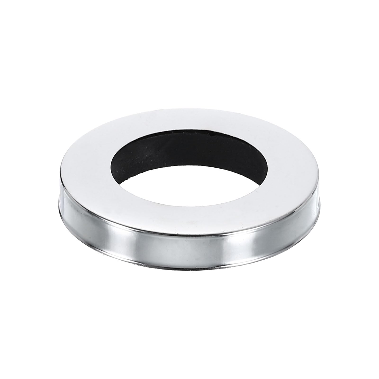 uxcell Faucet Base Ring, 2.13"x1.26"(OD x ID) Stainless Steel Electroplating Washer Fasteners Tap Hole Cover for Bathroom Kitchen Faucets, Silver