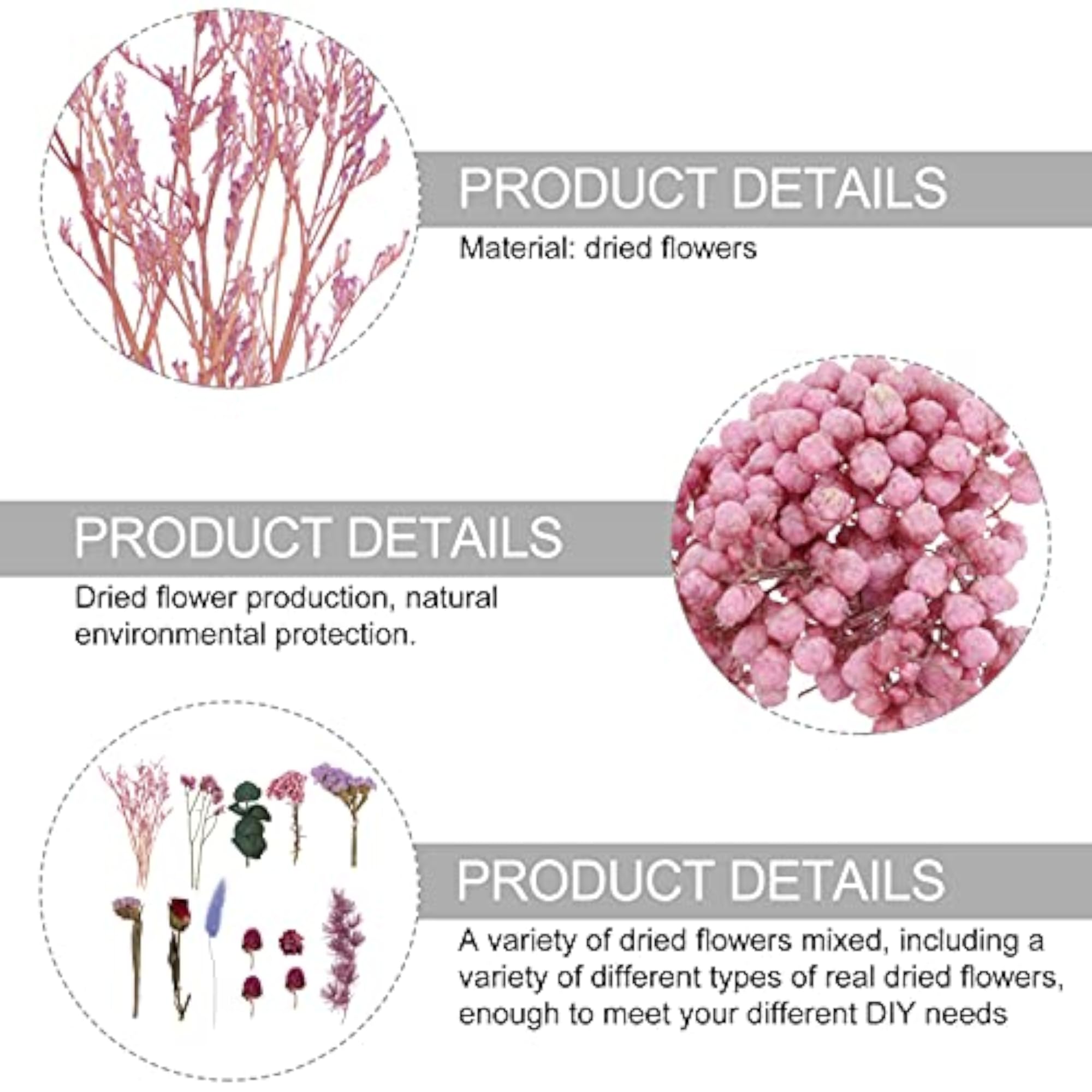 Natural Dried Flower Kit for Resin and Candle Making