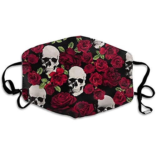 Rose Skull Washeable Mouth Mask Staubdichte süße Maske