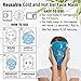 Face Jade Gua Sha Roller – Ice Gel Eye Ficial Mask Cold Reusable Therapy Tool Massage for Women Cooling Anti Wrinkle Skin Care Set Puffiness Migraine Pain Relief Minor Injury Gift Relaxing