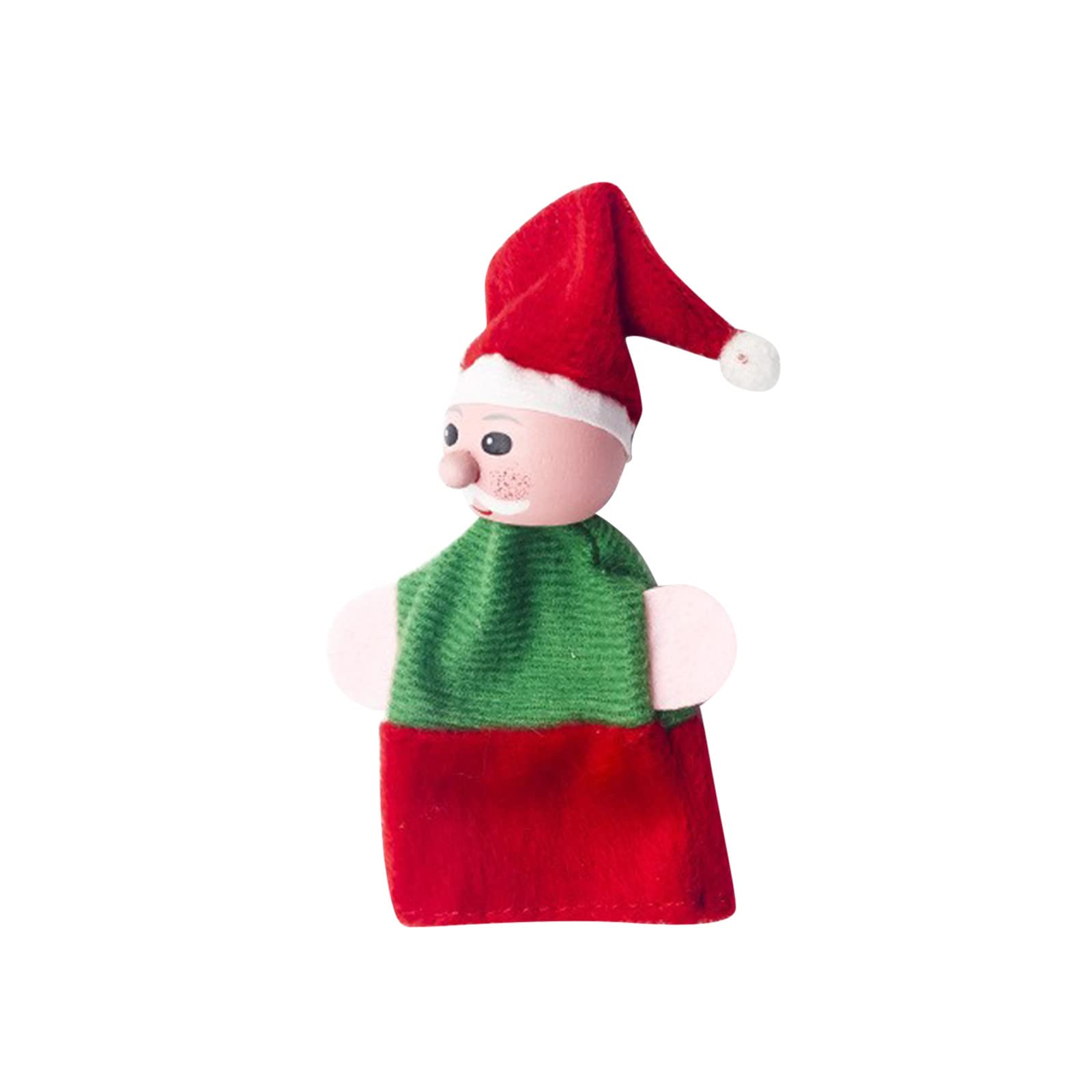 Foot Finger Pads Christmas Santa Fabric Dolls Christmas Dolls Children's Finger Finger Toys Education Metacarpal Finger Splint (B, One Size)