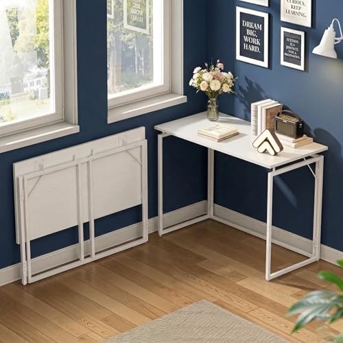 Image of Artikel Foldy Wooden Foldable Study Table Computer Desk for Home Office| Compact Portable Writing Desk for Students, Adults| No Assembly Folding Laptop Table, Workstation & PC Desktop Tables 80*40cm