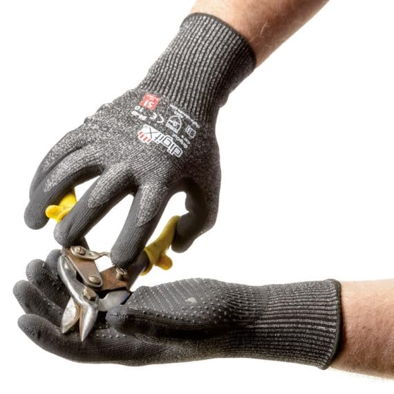 Gants en polyester GripCut Protection contre les coupures Niveau 5 (12 paires)