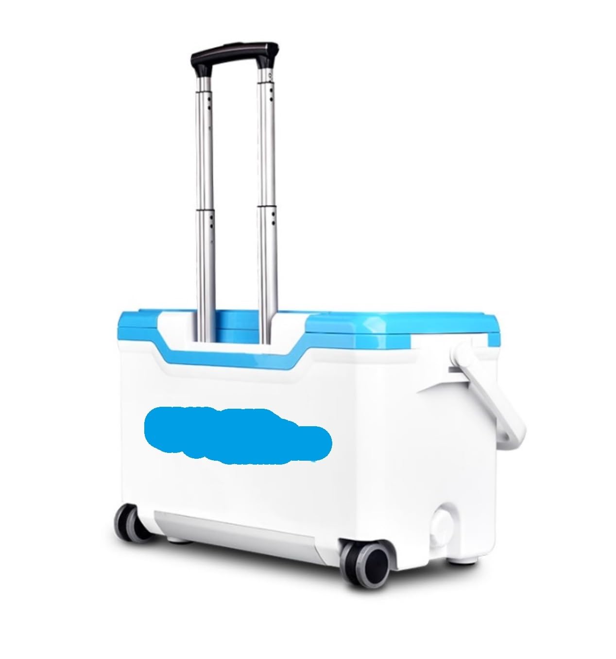 Fishing Walizka Skrzynka Wędkarska Skrzynia Na Sprzęt Wędkarski 32L Izolowana Do Przechowywania, Chłodnicza Z Kółkami Jezdnymi Tackle Box(Blue)