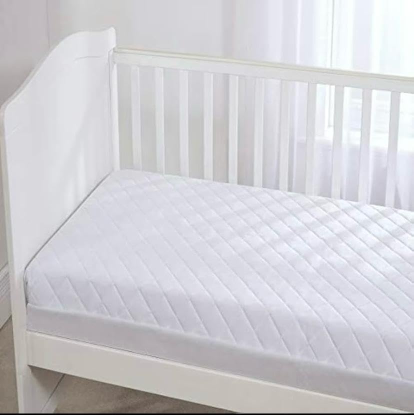 Ultra-Comfort 5cm Thick Travel Cot Mattress - Quilted, Breathable, Anti-Allergenic - Fits 95 x 65 x 5 cm Cots - Includes Removable Cover for Enhanced Convenience and Unbeatable Savings!