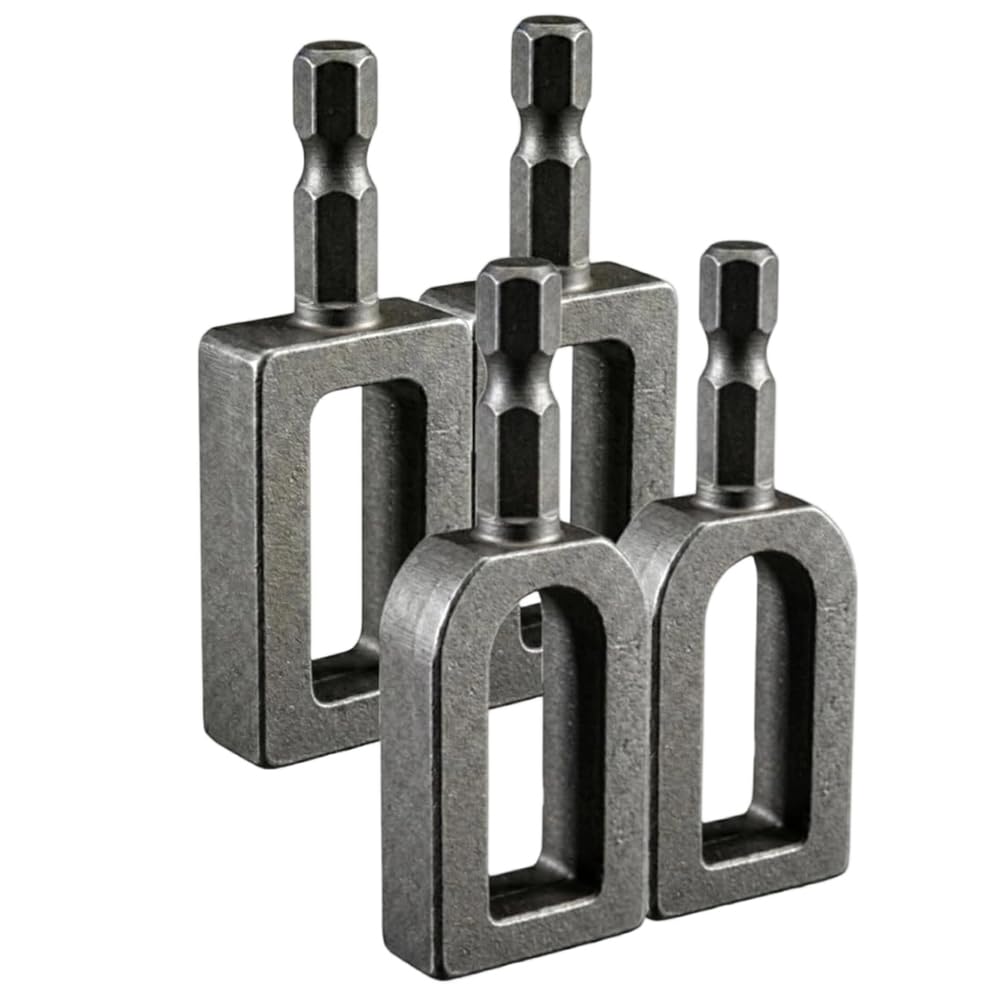 Aundhegrtt As Shown Wire Twister Tool W/H 1/4" Hex Shank 2X 9+ 2X 11 For Drill Electric Wire Twisting Tool For Fence Repair Rebar Tying