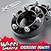 KSP 6X5.5 Wheel Spacers Fit for Tacoma 4runner, 1.5 inches Forged Hub Centric Adapters Kits with Extended Open Lug Nuts fit 6 Lug Wheels Without Locking hub, Package of 4 (Black 6061 T6 Aluminum)