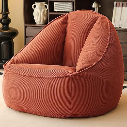 Sillón puff – Tumbona reclinable de suelo suave para espacios pequeños, cómoda y de apoyo para sentarse durante mucho tiempo, asiento acogedor para dormitorio o sala de estar
