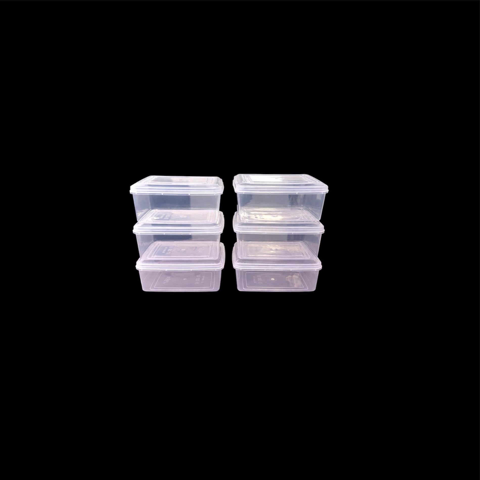 C.S.M CSM Storage Boxes Set of 6, Clear Plastic Containers with Lids, Size 33-picture-11