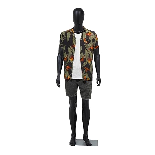 Kinfant Maniquí Masculino de Cuerpo Completo - Modelo de Cuerpo Masculino Desmontable de 72.8" con Base de Metal, Maniquí para Venta al Detalle con