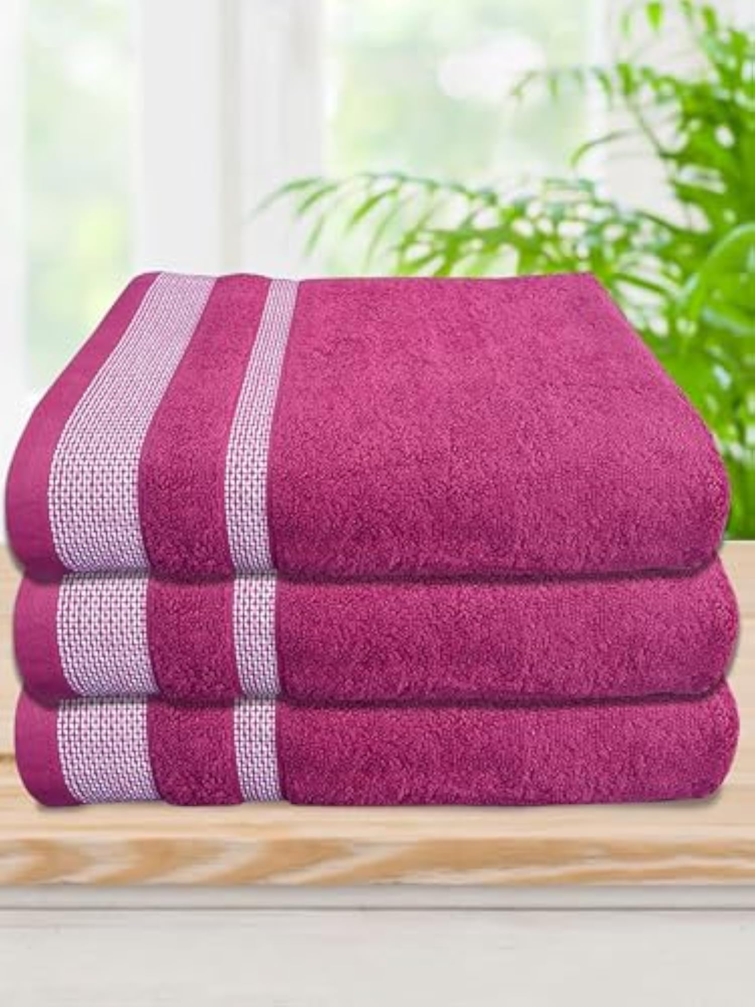 Premium Cotton Bath Towel Pack of 3