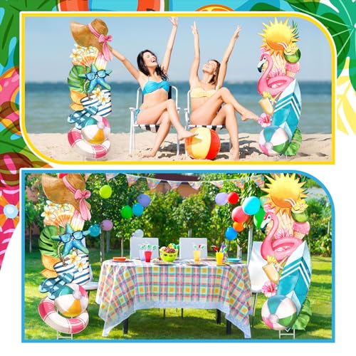2-Pcs-Summer-Yard-Signs-with-Lawn-Outdoor-Lawn-Decoration-Summer-Beach-Ice-Cream-Slippers-Waterproof-Courtyard-Yard-Decorations-with-Pile-Summer-Garden-Lawn-Party-Courtyard-DecorationBeach-Ball 2 Pcs Summer Yard Signs with Lawn Outdoor Lawn Decoration Summer Beach Ice Cream Slippers Waterproof Courtyard Yard Decorations with Pile Summer Garden Lawn Party Courtyard DecorationBeach Ball