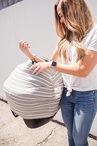 Image of Copper Pearl Nursing Cover for Breastfeeding - Multi-Use Baby Car Seat Cover, Stroller Cover & Breast Feeding Cover Up for Women, Stretchy Breathable High Quality Cover for Boy or Girl, Midtown