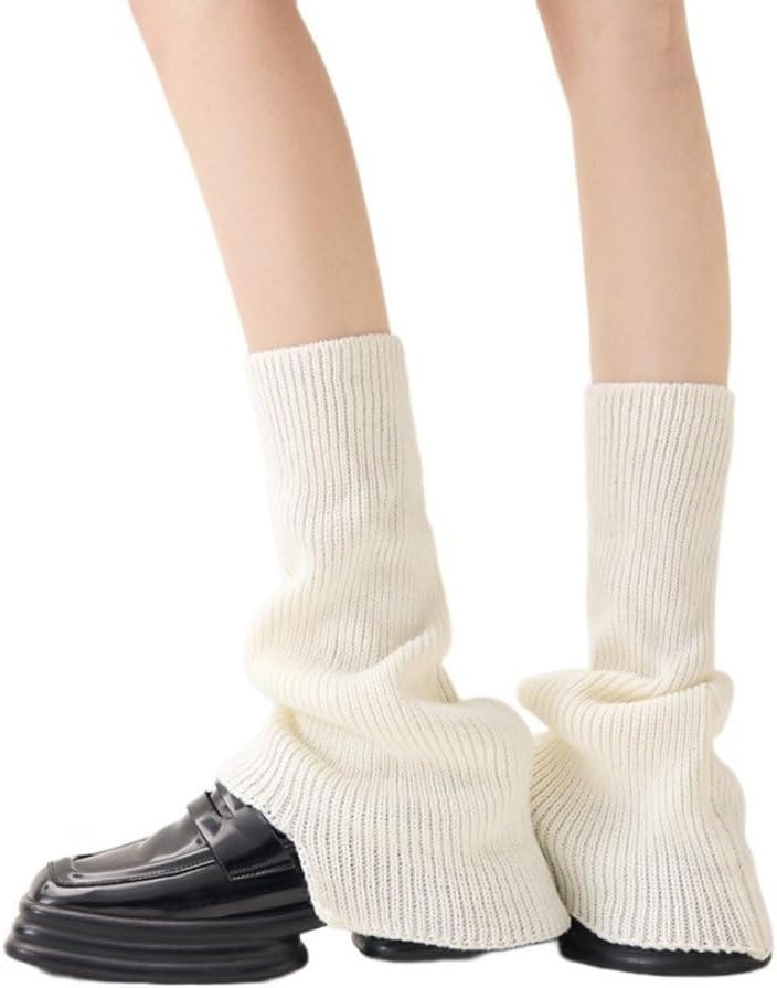 Winter Fashion Knitted Leg Warmers for Women Lightweight Warm Loose Thick Socks