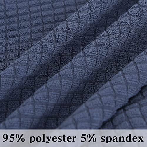 Housse de canapé jacquard de qualité supérieure extensible et imperméable gris clair - 4