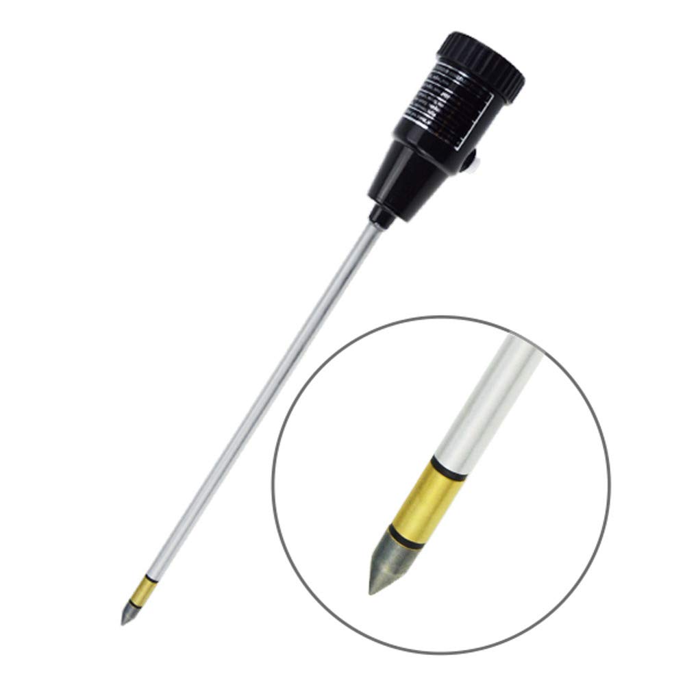 Combo profesional de medidor de pH y humedad del suelo, kit de probador de suelo preciso con electrodo de detección de metal para jardín, granja, uso en interiores y exteriores