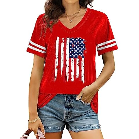 LHBNK American Flag V-Neck Shirt Cover