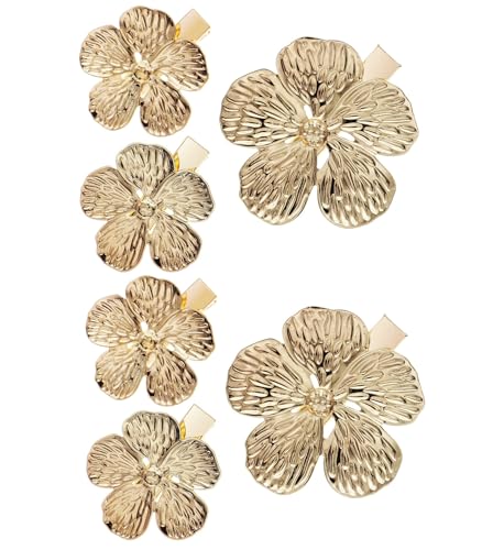Accesorios para el cabello para niñas y pinzas de cocodrilo con flores