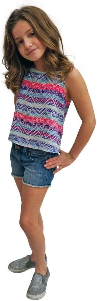 Big Girls' Crop Tank with Criss Cross Straps