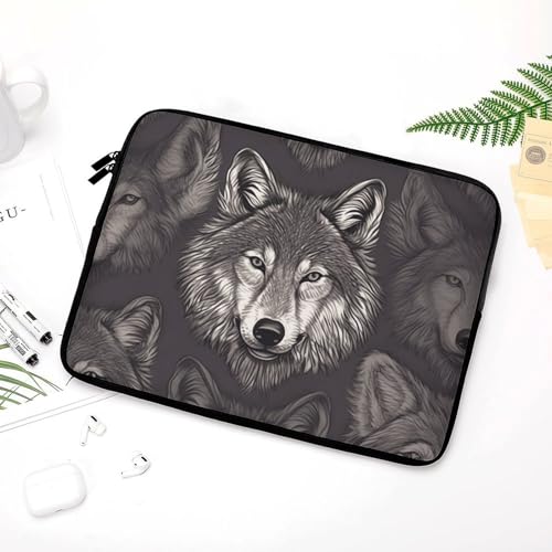 Housse ordinateur portable loup pour protéger des rayures du sac - 5