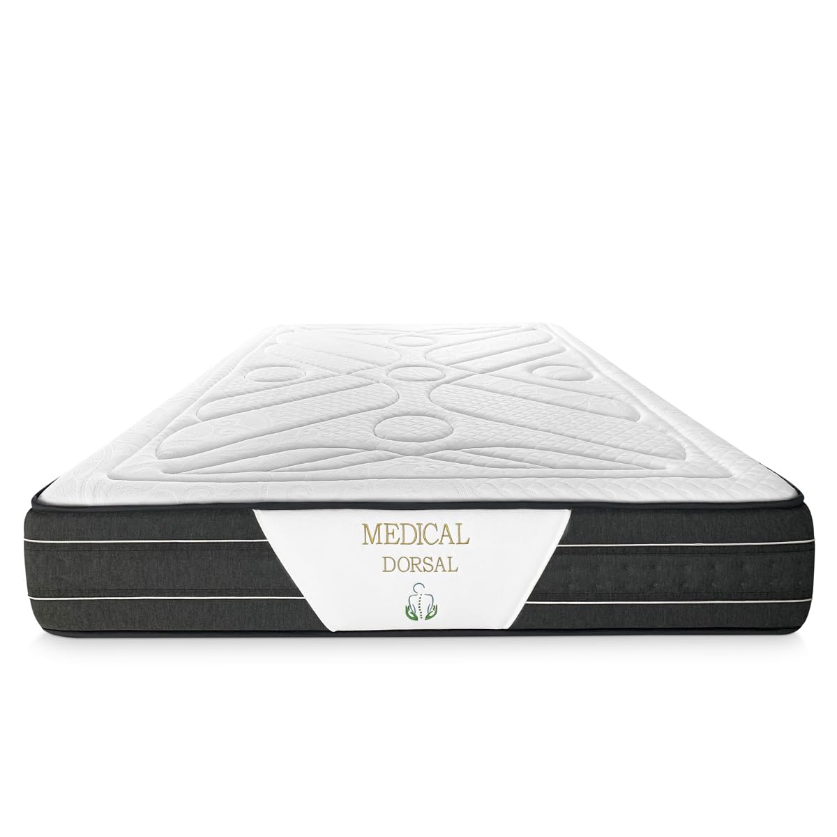 Somnia Descanso - Colchón Viscoelástico Medical Premium 90 x 190 cm, Ergonómico y Confortable, Grosor 30cm, Muelles Ensacados con Visco, Antiácaros, Antibacterias e Hipoalergénico