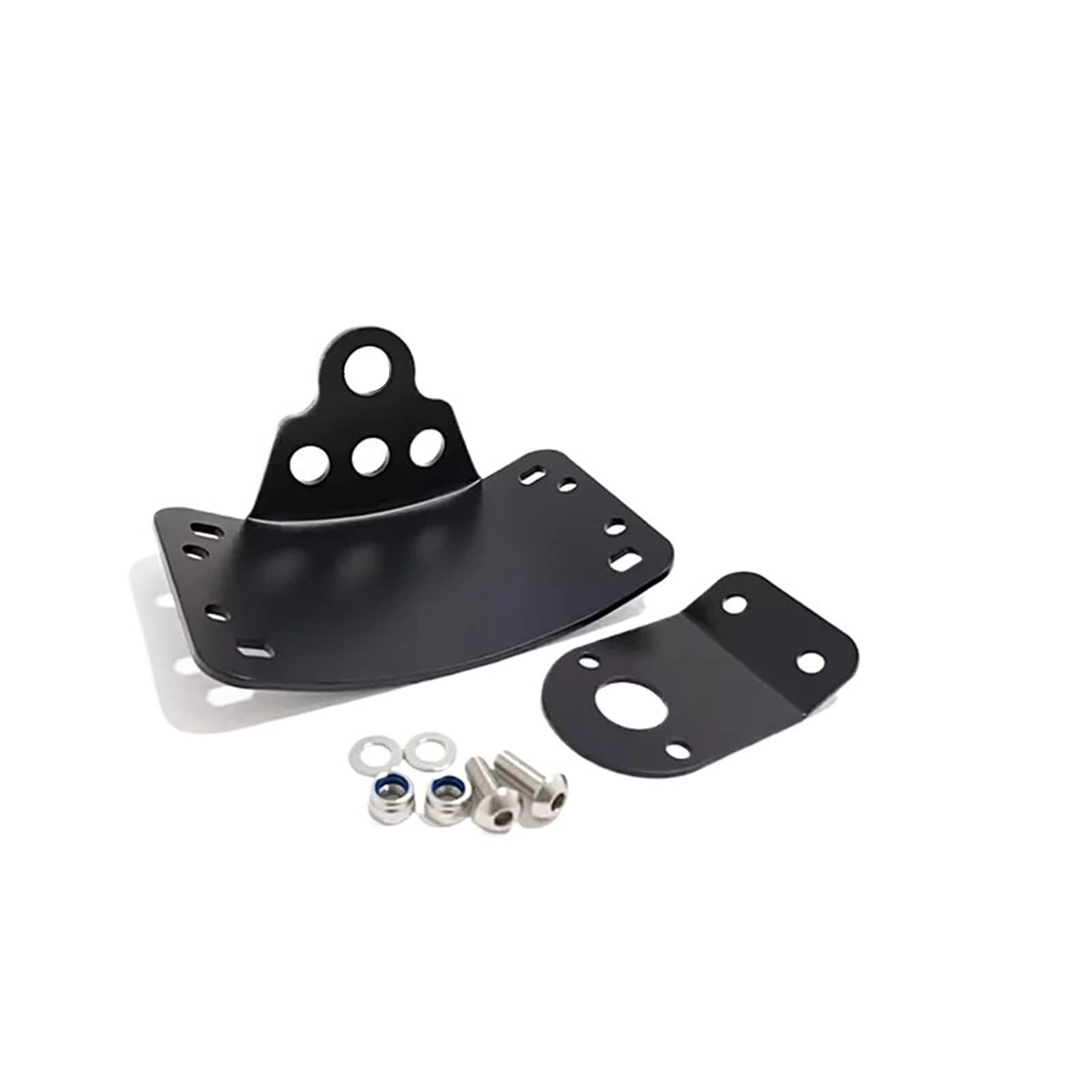 Ramki do tablic rejestracyjnych Pasuje do Bobber Sportster czarna stal solidna zakrzywiona mocowanie boczne zestaw wsporników tablicy rejestracyjnej do osi 3/4 "i 1"(Matte black-0.75inch)