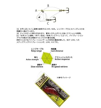レベルバイブ　セット 全20色】レイドジャパン レベルバイブビッグ : バックラッシュ