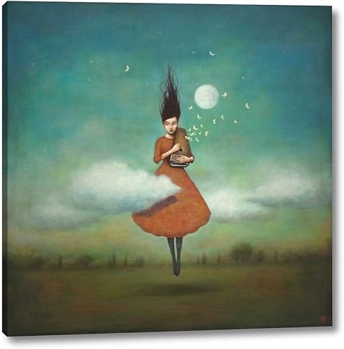 Miniatura 1 de Duy Huynh - Lienzo decorativo para pared, de 16 x 16 pulgadas, con diseño de notas altas para nubes bajas, listo para colgar