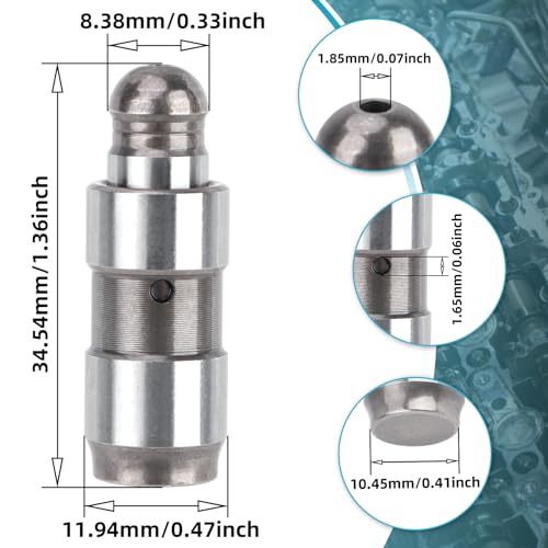 Image of 5184296AH 5184332AA Rocker Arms Valve Lifter Kit Compatible With Jeep Grand Cherokee Chrysler 200 300 Dodge Challenger Charger Journey Avenger Ram Promaster 1500 2500 3500 3.6L (12 Pcs)