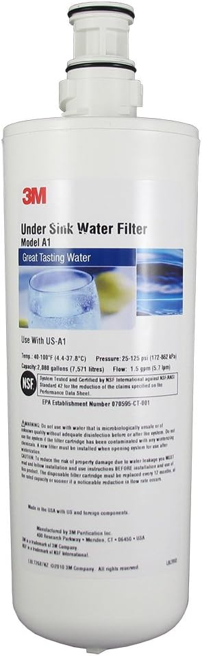 MATENIX 3M Model A1 Replacement Water Filter Cartridge for US-A1 5610429
