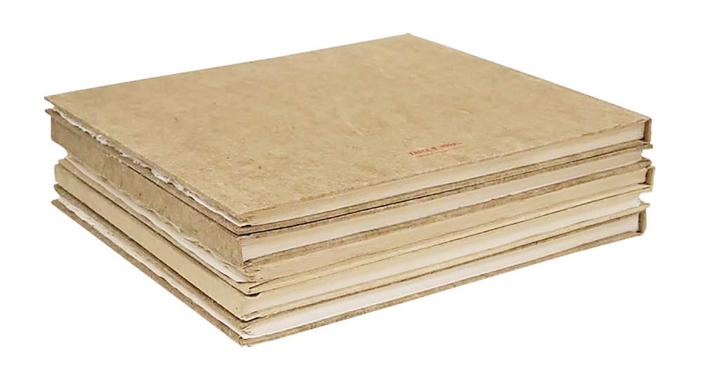 Khadi Sketchbook Hardback Cotton Rag Paper 13x32cm 32 Pages For Sketching